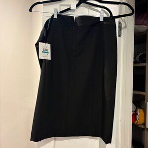 Black A-Line Pencil Skirt